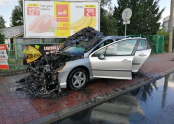 Pożar samochodu na Gronowskiej!