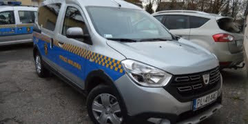 Najnowsza Dacia Dokker już na patrolu. Nowy samochód w Straży Miejskiej.