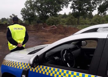 Znaleziono niewybuch! Miejsce zabezpieczała straż miejska