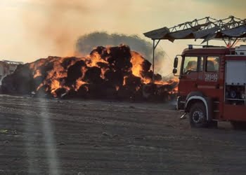 Ogromny pożar w powiecie leszczyńskim