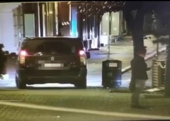 Pijany jeździł samochodem po rynku!