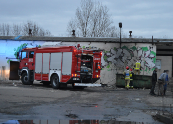 Paliło się na terenie dawnej rzeźni. Wiadomo kto zaprószył ogień