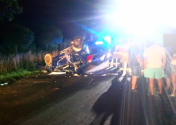 Nocne dachowanie. Kierowca miał 1,5 promila