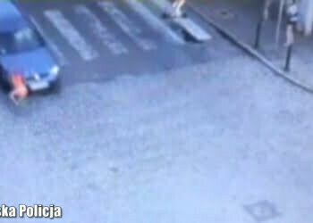 Potrącił dziecko na hulajnodze. Wszystko nagrała miejska kamera (FILM)