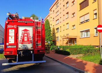 Pożar w mieszkaniu w Lesznie!