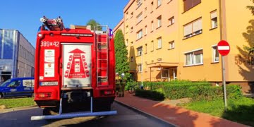 Pożar w mieszkaniu w Lesznie!