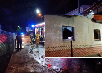 Piorun uderzył w dom, doszło do pożaru. Reanimowano 96-letnią mieszkankę