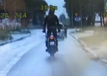 Akrobacje na motocyklu zakończone wysokim mandatem