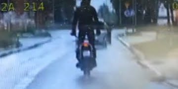 Akrobacje na motocyklu zakończone wysokim mandatem