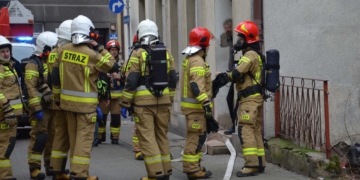 Pożar w mieszkaniu w centrum miasta (zdjęcia)