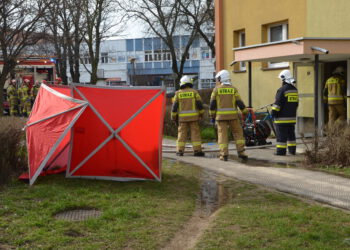 Tragiczny pożar w bloku przy ulicy Parkowej (zdjęcia)