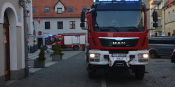 Wieczorny pożar przy leszczyńskim Rynku (zdjęcia)
