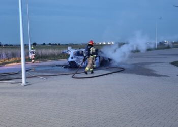 Pożar samochodu w Święciechowie