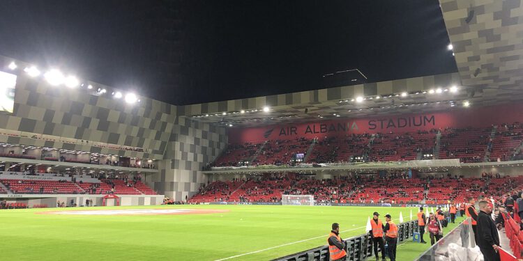 Polski 11 Września 2023 Air albania stadium inauguration match alb vs fra