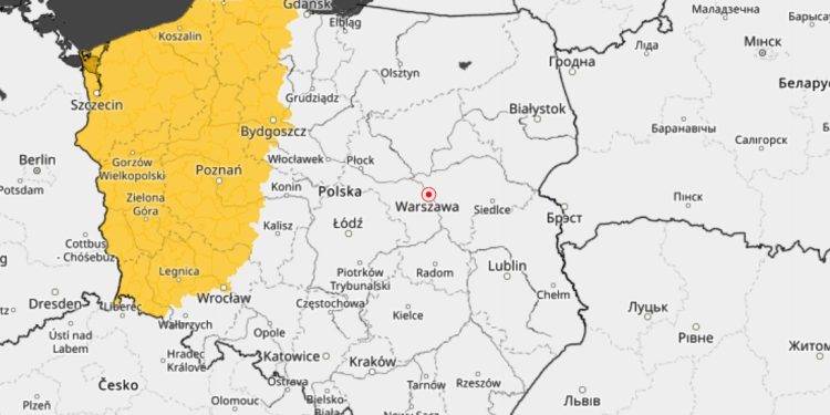 polska Opady 12 Stycznia 2024 Polska