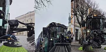 Testy chorwackiej zamiatarki w Lesznie