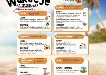 Wakacje na sportowo – letnia oferta MOSiR-u
