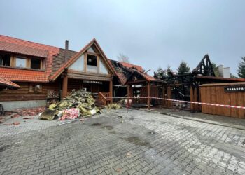 Ogromne straty po pożarze na terenie Rancza Smyczyna