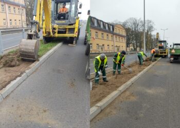 Zielony pas na Al. Jana Pawła II zmieni oblicze (zdjęcia)