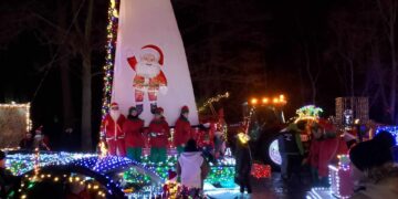 Włoszakowice w świetle kolorowych świateł (zdjęcia)