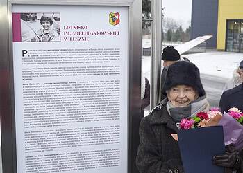 Adela Dankowska patronką leszczyńskiego lotniska (zdjęcia)