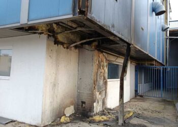 Ustalono sprawcę podpalenia przenośnej toalety przy stadionie